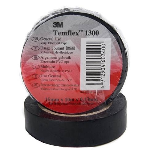Obrázky: 3M Temflex 1300 Elektroizolační páska černá
