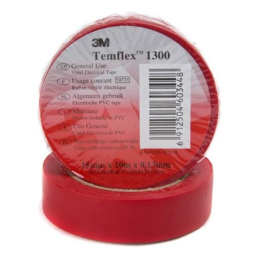 Obrázky: 3M Temflex 1300 Elektroizolační páska červená